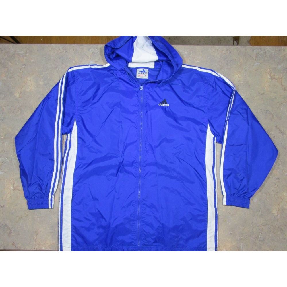 ADIDAS CLIMAPROOF  MENS XL  FULL ZIPPER HOODED LIGHTWEIGHT JACKET